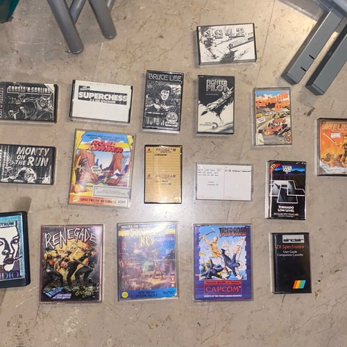 Collectible Zx Spectrum cassettes used, 80s