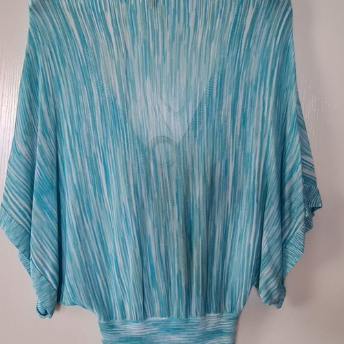 Bebe summer blouse Medium turquoise like new
