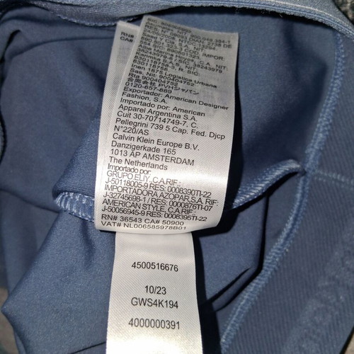 Calvin Klein athletic cropped top XS, turquoise