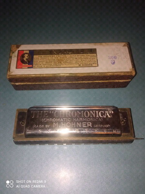 M. Hohner The Chromonica 260 chromatic harmonica used, vintage