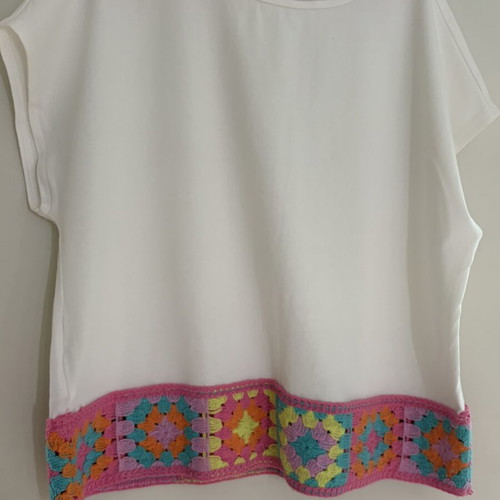 Mayoral white children's blouse with embroidery like new