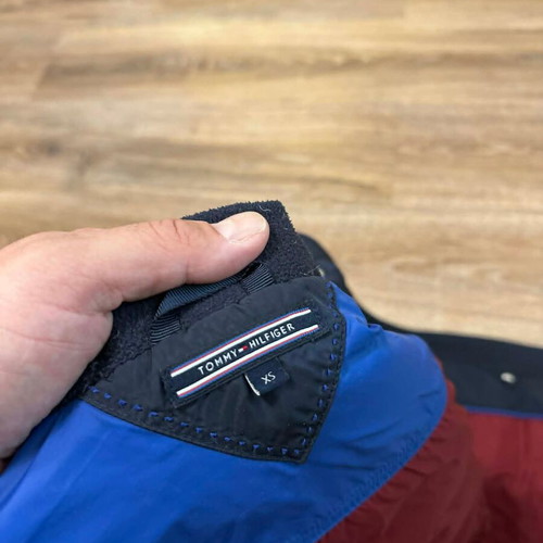 Tommy Hilfiger women's down puffer vest used, size XS, blue
