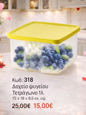 Tupperware 1-Liter Refrigerator Container New