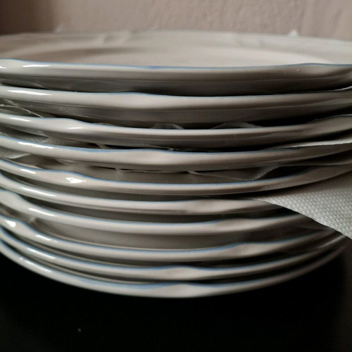 Stoneware Country Basket Collection Japan plates, like new, set of 10