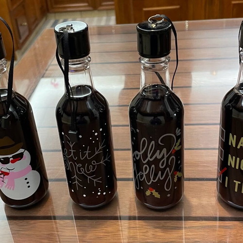 Original decorative bottles for Christmas tree new