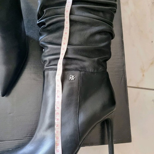 DKNY leather boots new, black, size 40.5