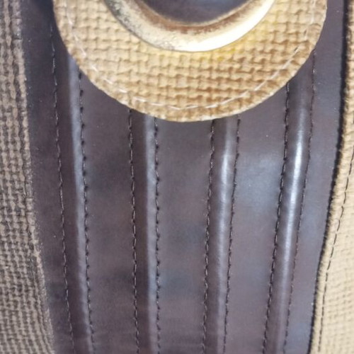 Vintage women's handbag like new, brown and beige earth tones