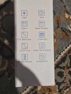 Digital Table Clock YX-2820 new with LED display and alarm