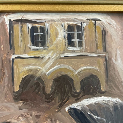 W. Rutkowski artwork used with golden wooden frame