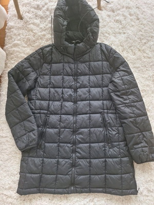 Zara long black jacket like new, size XL
