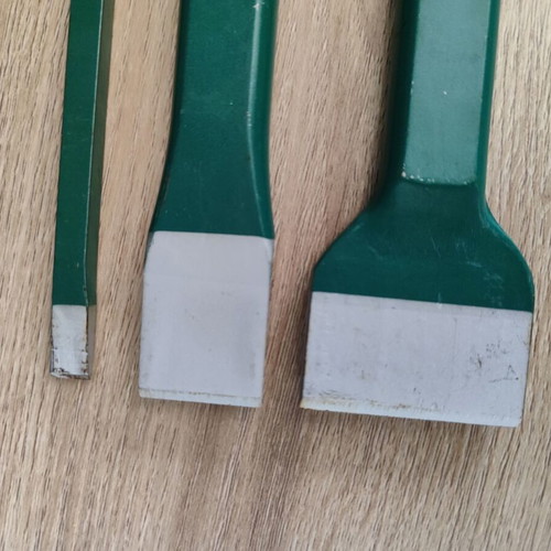 TIREM chisels used, set of 3 with numbers 4045, 4070, 4030