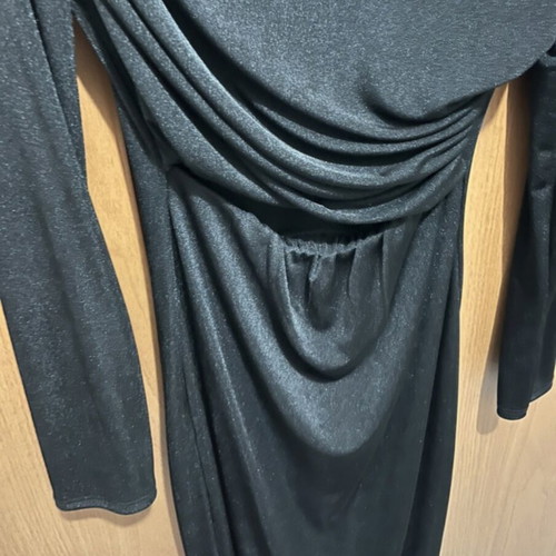 Midi dress with long sleeve, elastic, one size, new