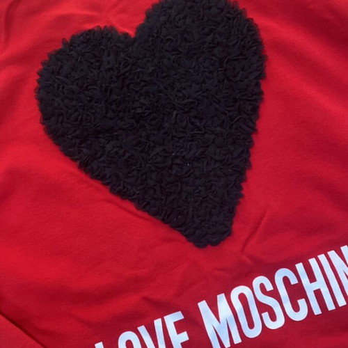 Love Moschino red sweatshirt, size L