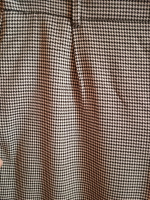 Checked palazzo pants new Zara size M 38 10 black gray