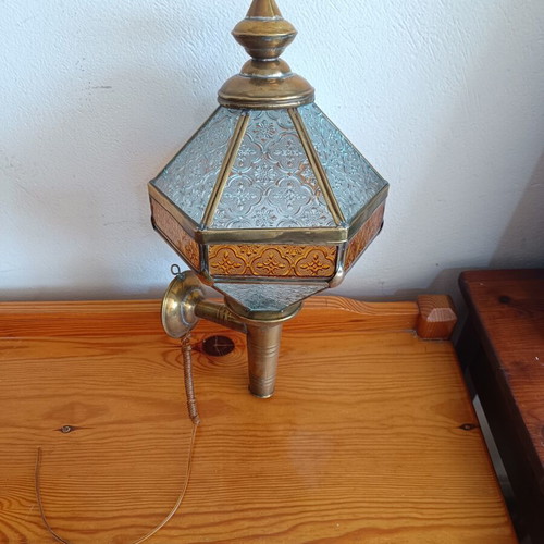 Vintage brass wall light