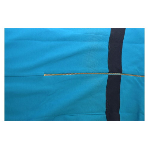 French Connection dress blue and black cap sleeves used, size 12