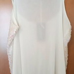 Ivory blouse with straps new, 100% polyester