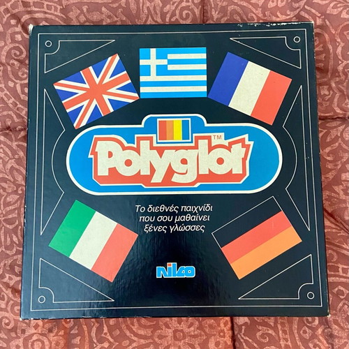 Polyglot 1987 board game like new Greek made by Nilco