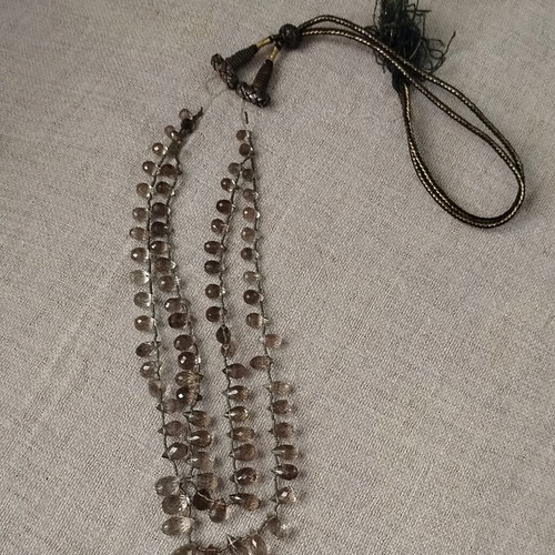 Rani Haar traditional Indian necklace used with smoky quartz beads