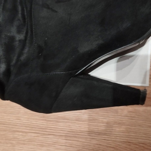 Exe Black Suede Boots Like New, Size 38, High Heel