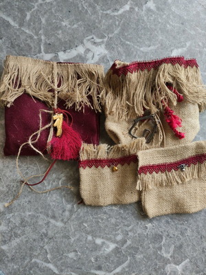 Charms and cases new, gift bags with felt and burlap fabric