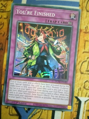 Κάρτα Yu-Gi-Oh You're Finished μεταχειρισμένη, Super Rare Continuous Trap