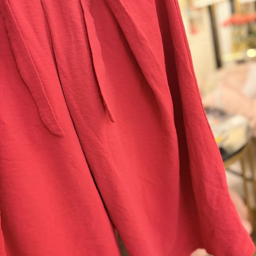 Girls' fuchsia wide pants like new, age 12