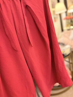 Girls' fuchsia wide pants like new, age 12