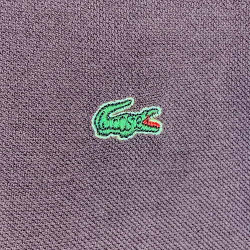 Vintage Lacoste men's polo brown size M made in France like new