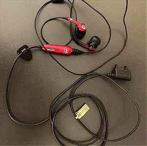 Sony Ericsson Walkman ακουστικά HPM-70 In-ear με βύσμα Jack και μετατροπέα κόκκινα