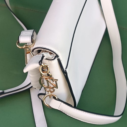 Cafènoir white bag like new with gold clasp and crystals