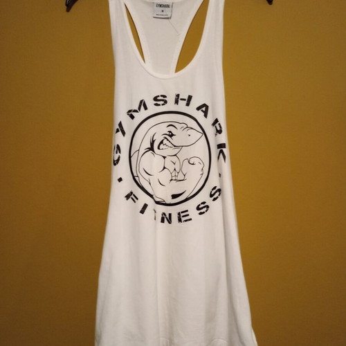 Gymshark sleeveless fitness t-shirt M, like new, white