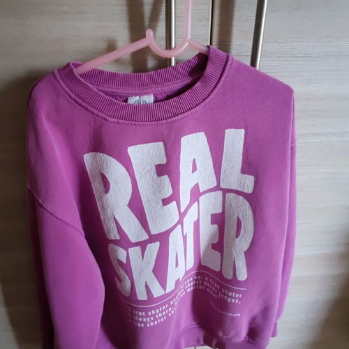 Zara fleece sweatshirt like new, pink and purple, sizes 128-134 cm