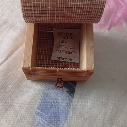 Flying Tiger Copenhagen jewelry box new, bamboo, natural color