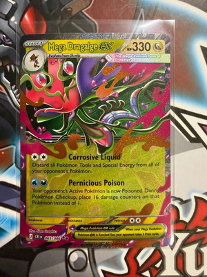 Mega Dragalge ex Double Rare Chaos Origins Pokemon card