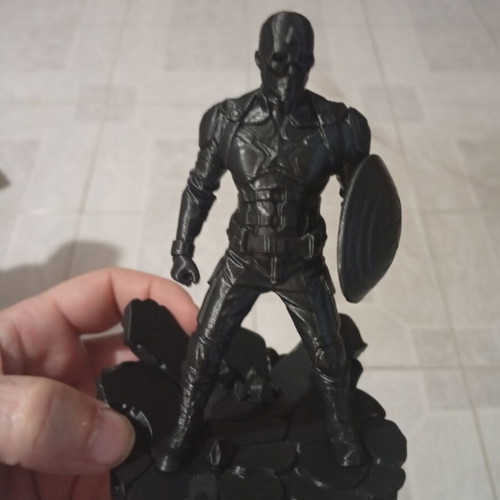 Captain America figure, ready to paint