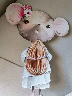 Handmade wooden wall light for kids room new