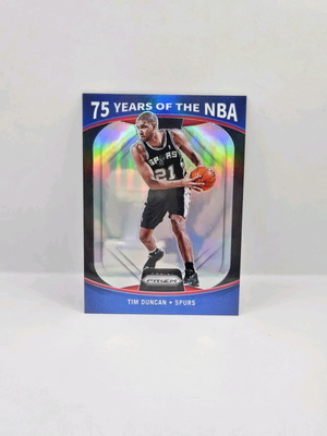 Panini Prizm Tim Duncan 75th anniversary card like new