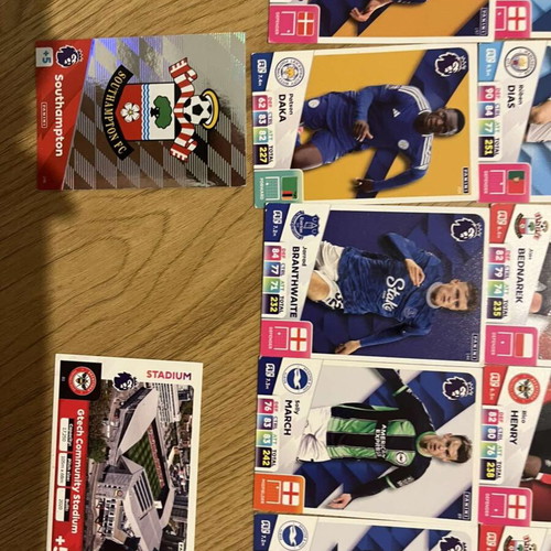 Adrenalyn XL 2025 Premier League cards pack of 17 like new
