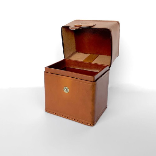 Tuscany Leather Duo leather box used, vintage edition by Aramis