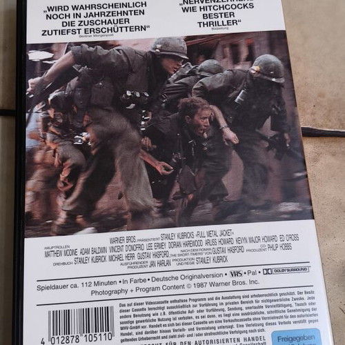 Full Metal Jacket VHS like new, German edition