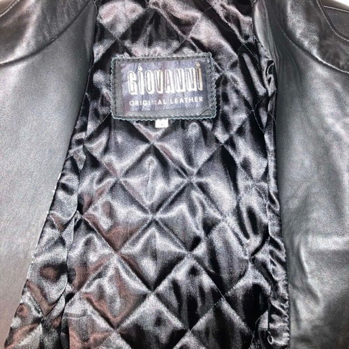 Leather jacket size S like new, black, not real leather