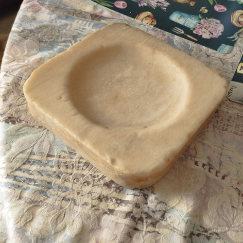 Marble ashtray used, whole piece 2 kg