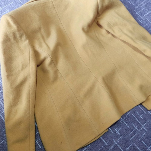 On Line half-length coat like new, yellow size M