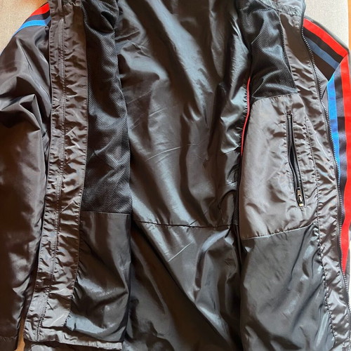 BMW Motorsport Jacket like new, black with red and blue stripes, 3XL