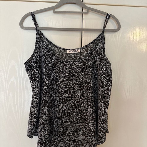 Polka dot blouse size large, thin airy fabric
