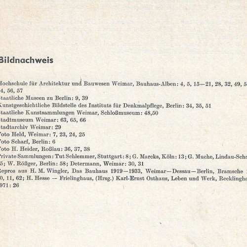 Das Bauhaus in Weimar book used, German language