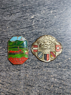Vintage hiking stick souvenirs used (Stocknagel)