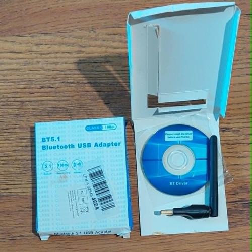 USB Bluetooth 5.1 Adapter new with driver installation disk