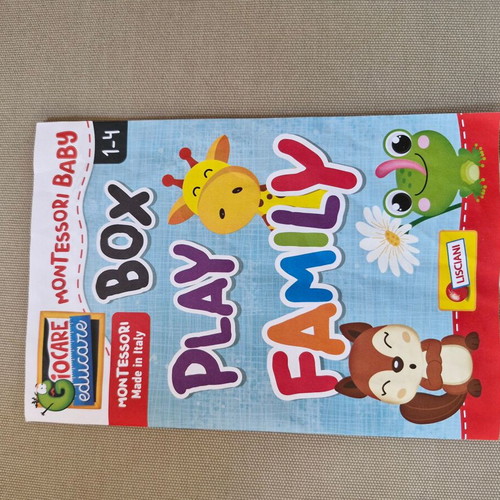 Lisciani Montessori Baby Box Play Family educational toy like new